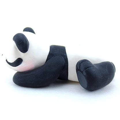 Sleeping Baby Panda Figurine - Polymer Clay Tropical Animals