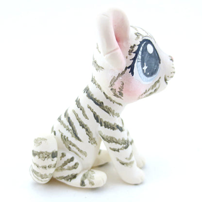 White Tiger Figurine - Polymer Clay Tropical Animals