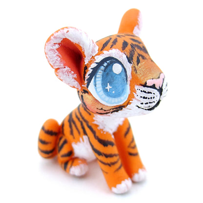 Baby Tiger Figurine - Polymer Clay Tropical Animals