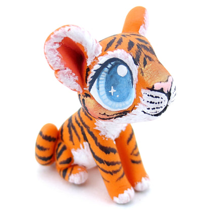 Baby Tiger Figurine - Polymer Clay Tropical Animals