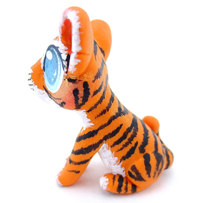 Baby Tiger Figurine - Polymer Clay Tropical Animals