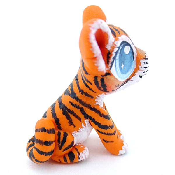 Baby Tiger Figurine - Polymer Clay Tropical Animals