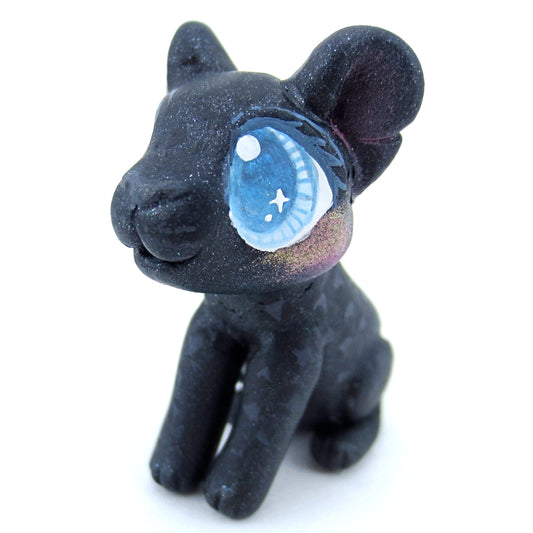 Black Panther Figurine - Polymer Clay Tropical Animals