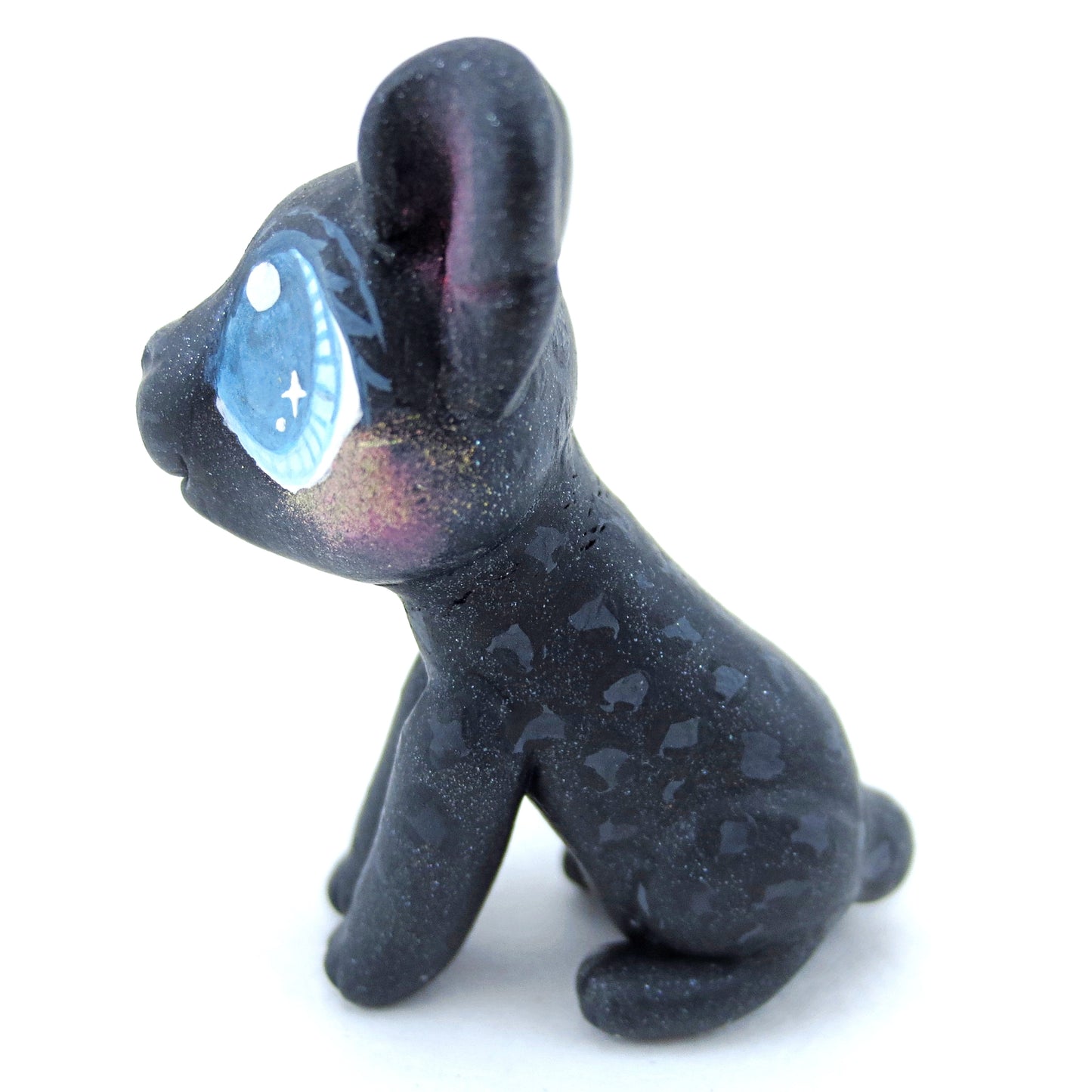 Black Panther Figurine - Polymer Clay Tropical Animals