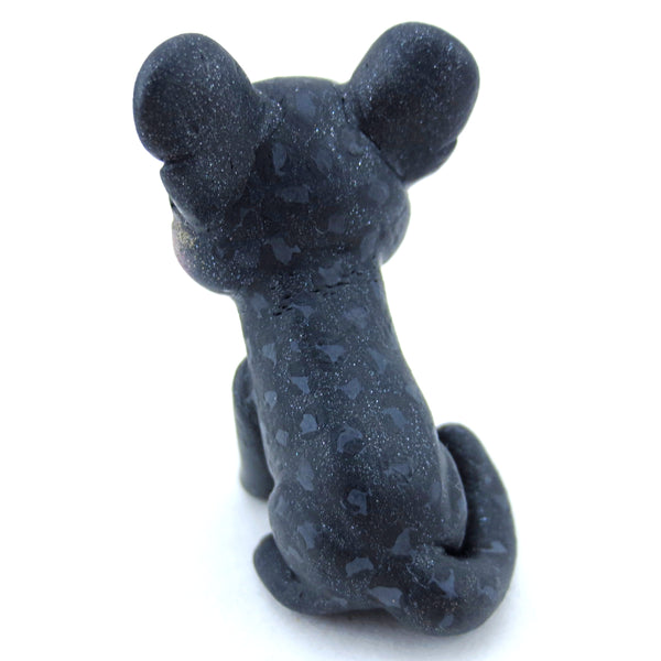 Black Panther Figurine - Polymer Clay Tropical Animals