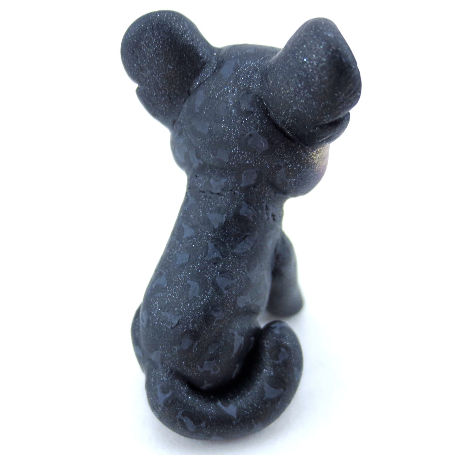 Black Panther Figurine - Polymer Clay Tropical Animals