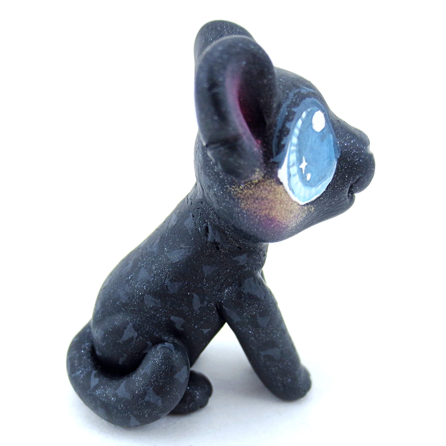 Black Panther Figurine - Polymer Clay Tropical Animals