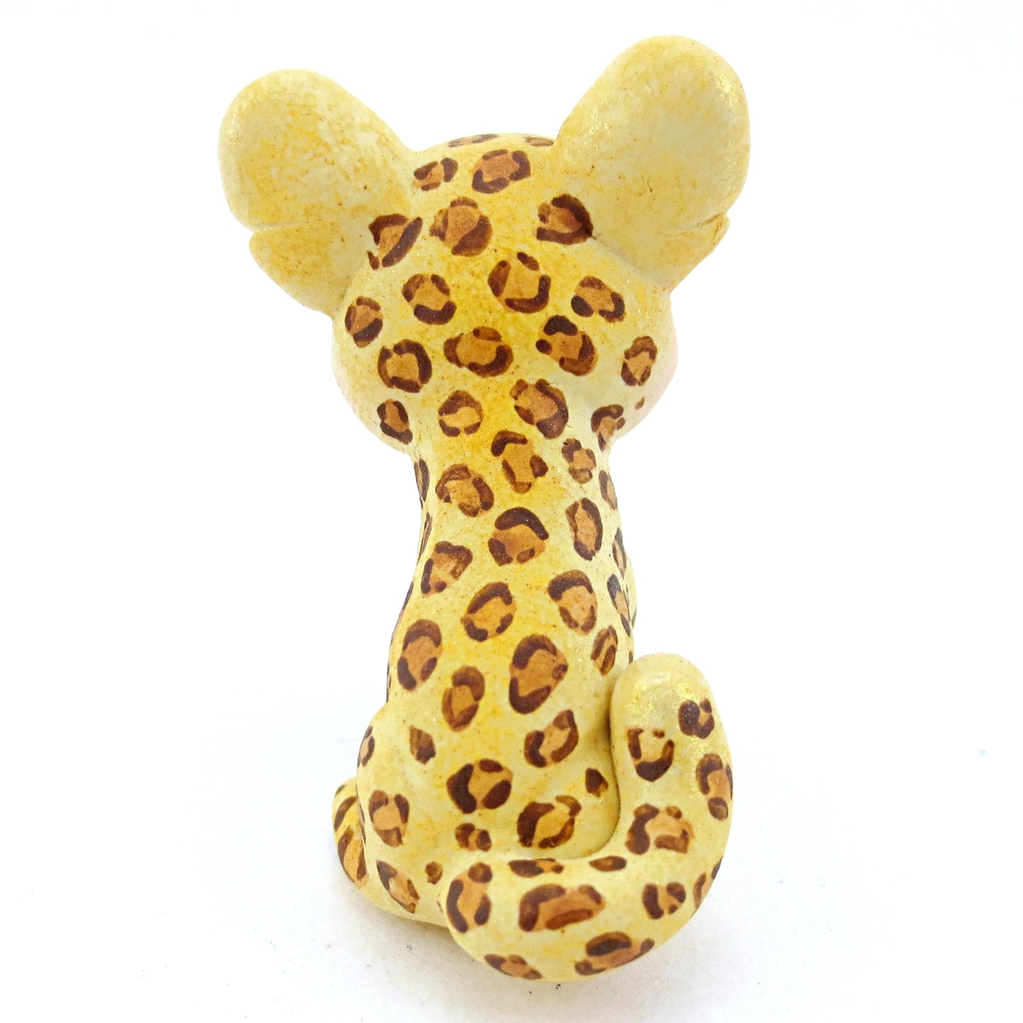 Leopard/Jaguar Figurine - Polymer Clay Tropical Animals