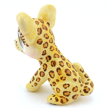 Leopard/Jaguar Figurine - Polymer Clay Tropical Animals