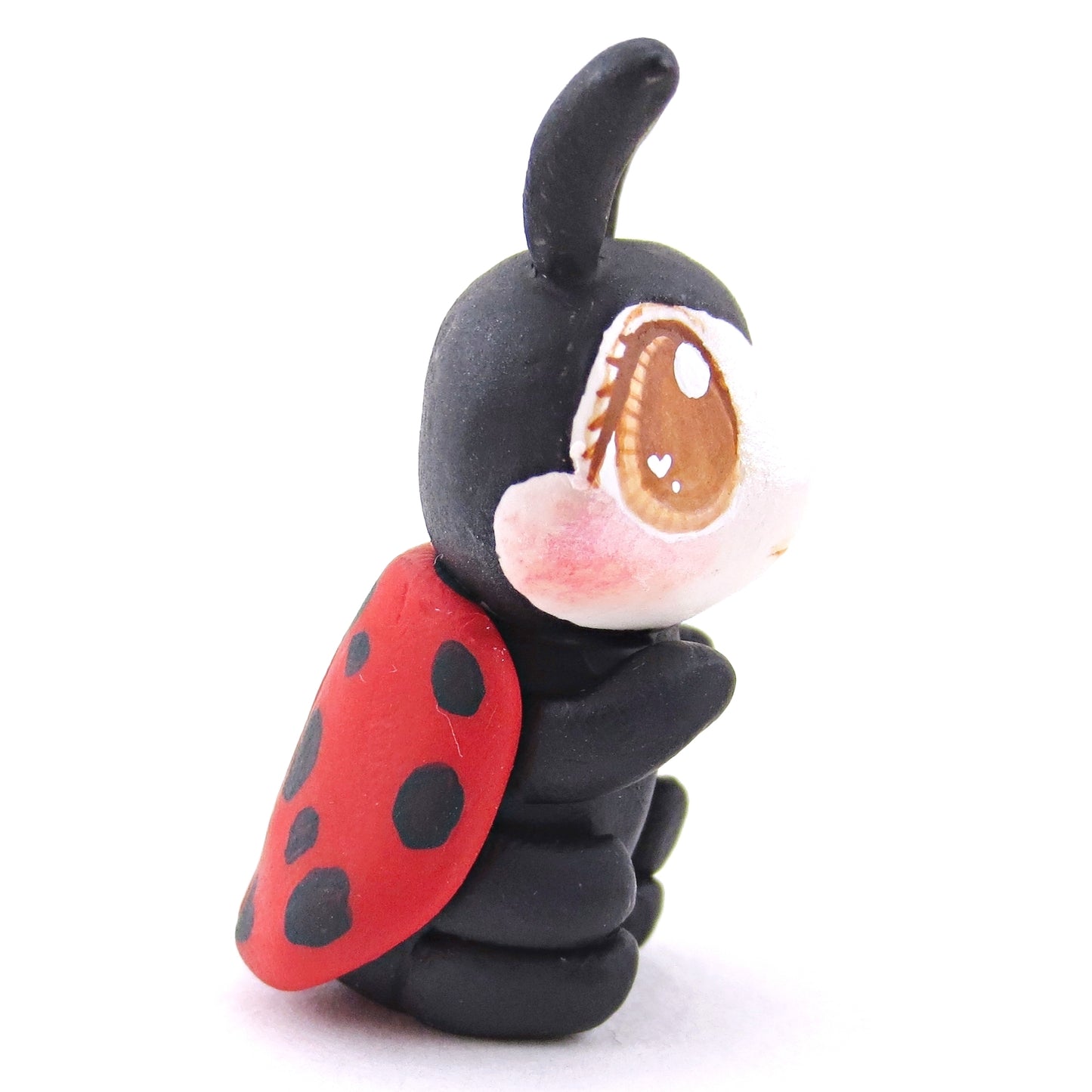 Ladybug Figurine - Polymer Clay Valentine Animals