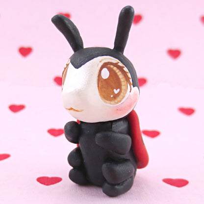 Ladybug Figurine - Polymer Clay Valentine Animals