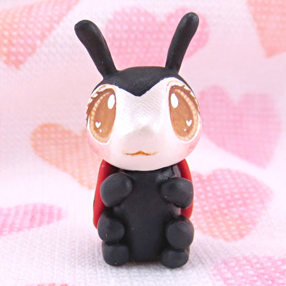 Ladybug Figurine - Polymer Clay Valentine Animals