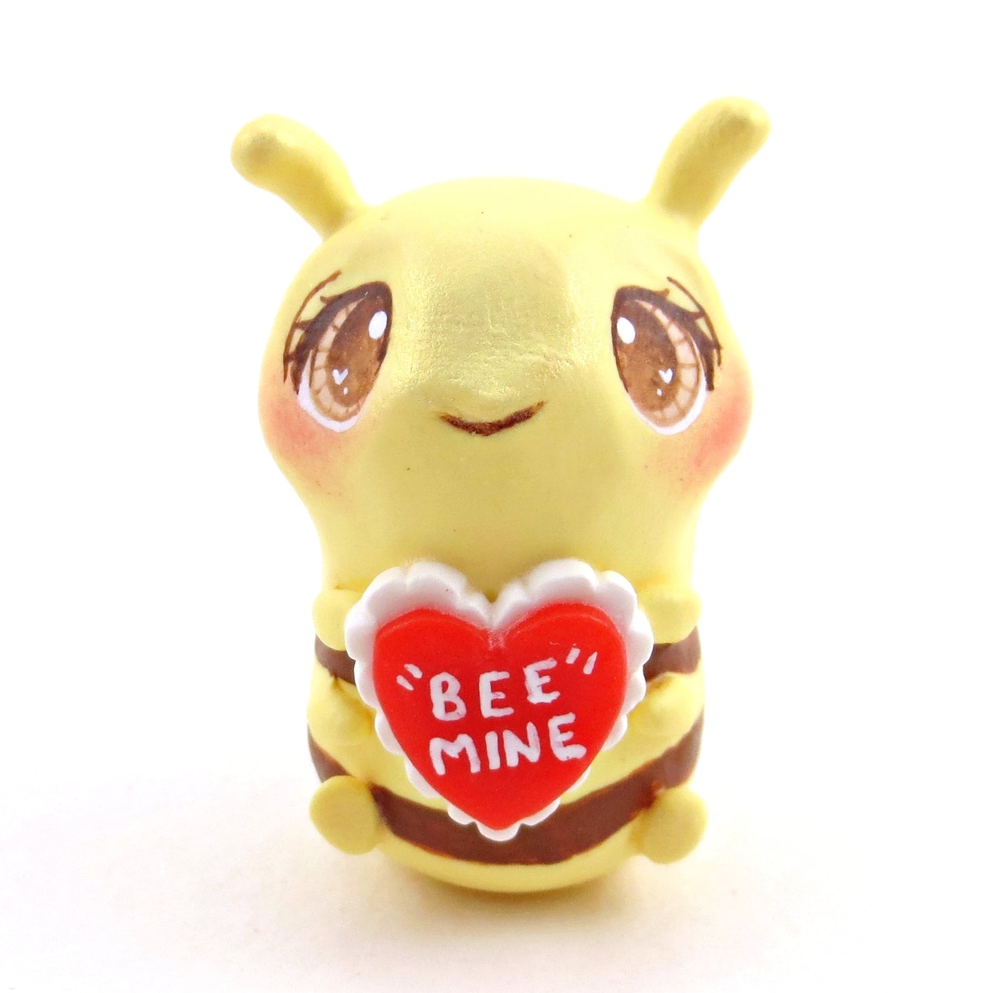 "Bee Mine" Bee Figurine - Polymer Clay Animals Valentine Collection