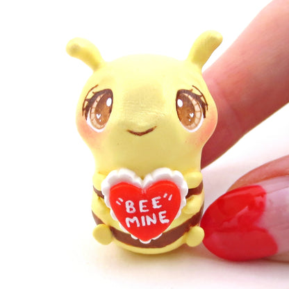 "Bee Mine" Bee Figurine - Polymer Clay Animals Valentine Collection