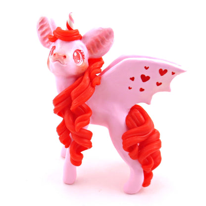 "Valenween" Baticorn Figurine - Polymer Clay Animals Valentine Collection