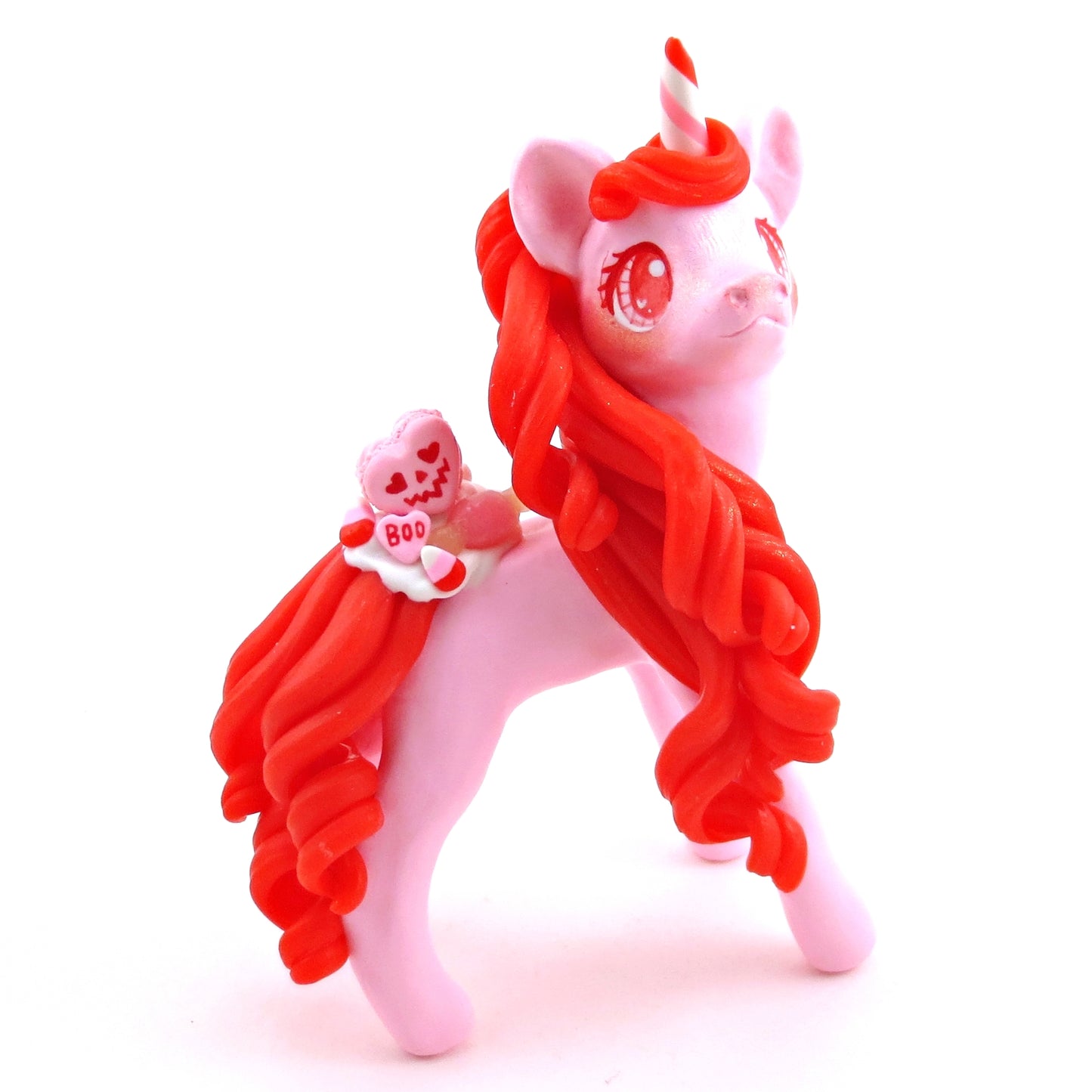 "Valenween" Dessert Unicorn Figurine - Polymer Clay Animals Valentine Collection