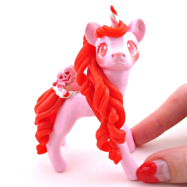 "Valenween" Dessert Unicorn Figurine - Polymer Clay Animals Valentine Collection