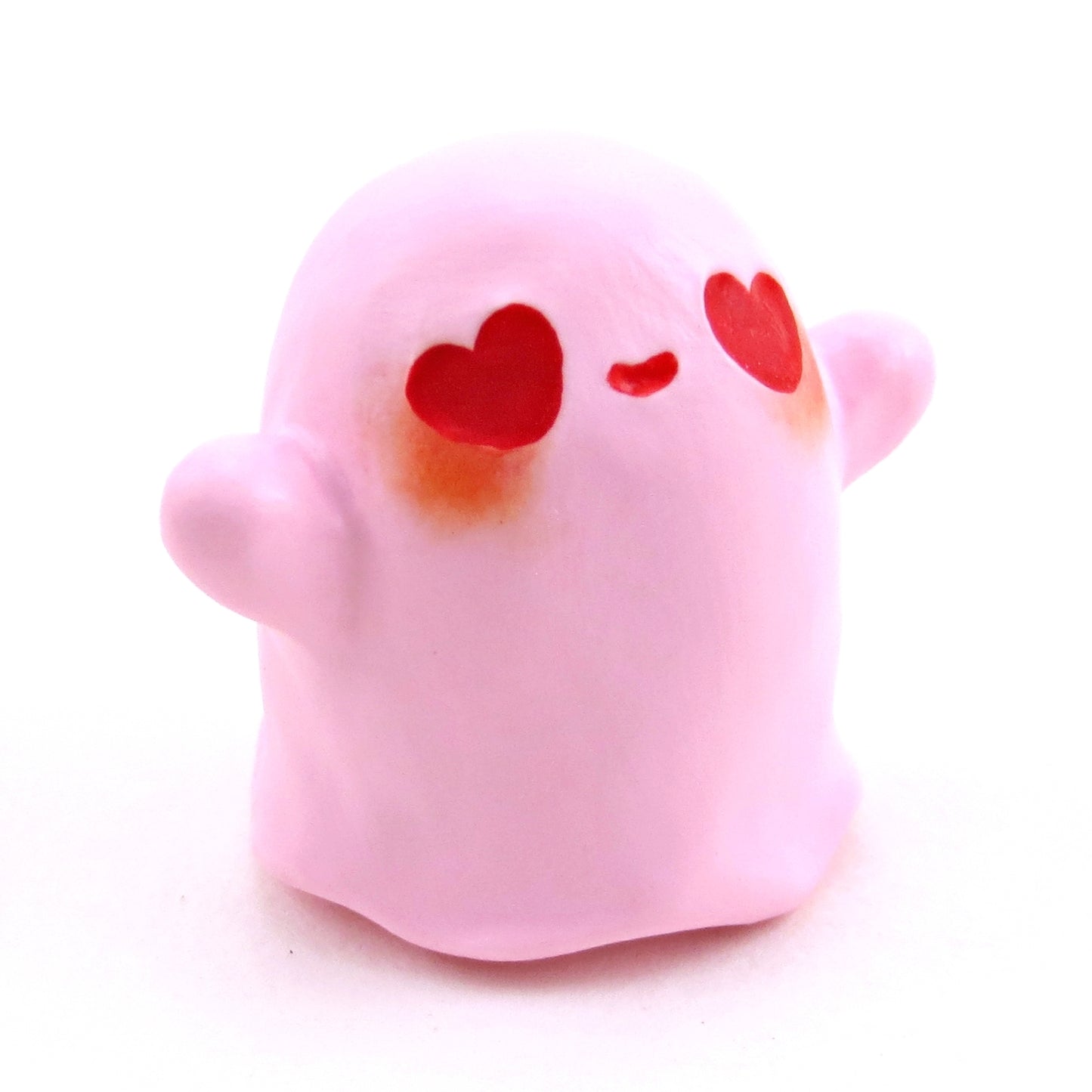 "Valenween" Little Ghostie Figurine - Polymer Clay Animals Valentine Collection