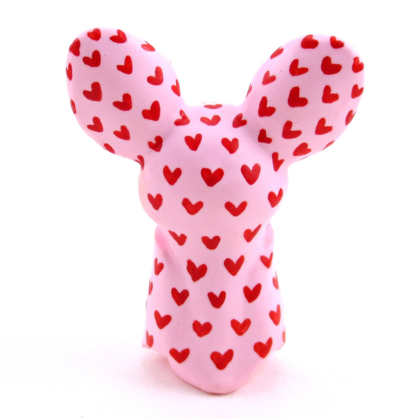 "Valenween" Hearts All Over Bat Figurine - Polymer Clay Animals Valentine Collection