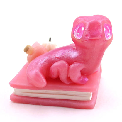 Love Potion Familiar Newt Figurine - Polymer Clay Animals Valentine Collection