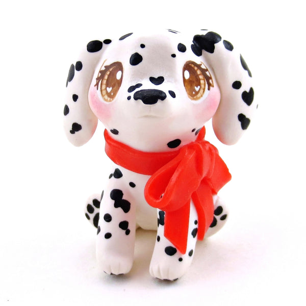 Dalmatian Puppy Dog Figurine - Polymer Clay Animals Valentine Collection