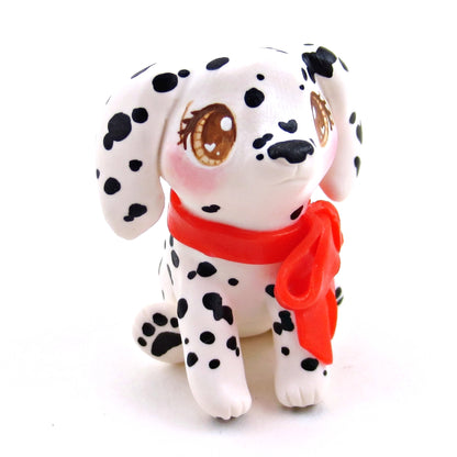 Dalmatian Puppy Dog Figurine - Polymer Clay Animals Valentine Collection