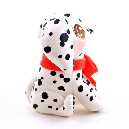 Dalmatian Puppy Dog Figurine - Polymer Clay Animals Valentine Collection