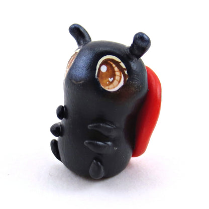 Brown-Eyed Ladybug Figurine - Polymer Clay Animals Valentine Collection